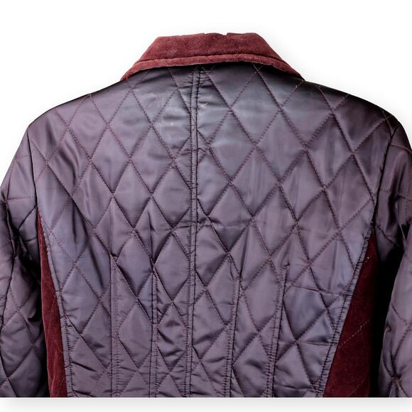 Vince Camuto Purple Burgundy Packable Quilted Jacket S - Picture 9 of 9